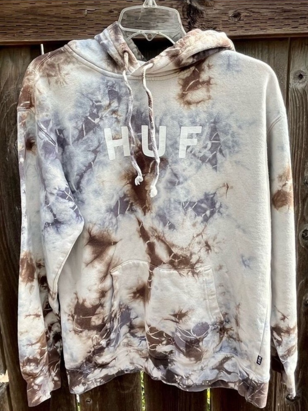 Huf Hartford Tie Dye Pullover Hoodie - Size Medium